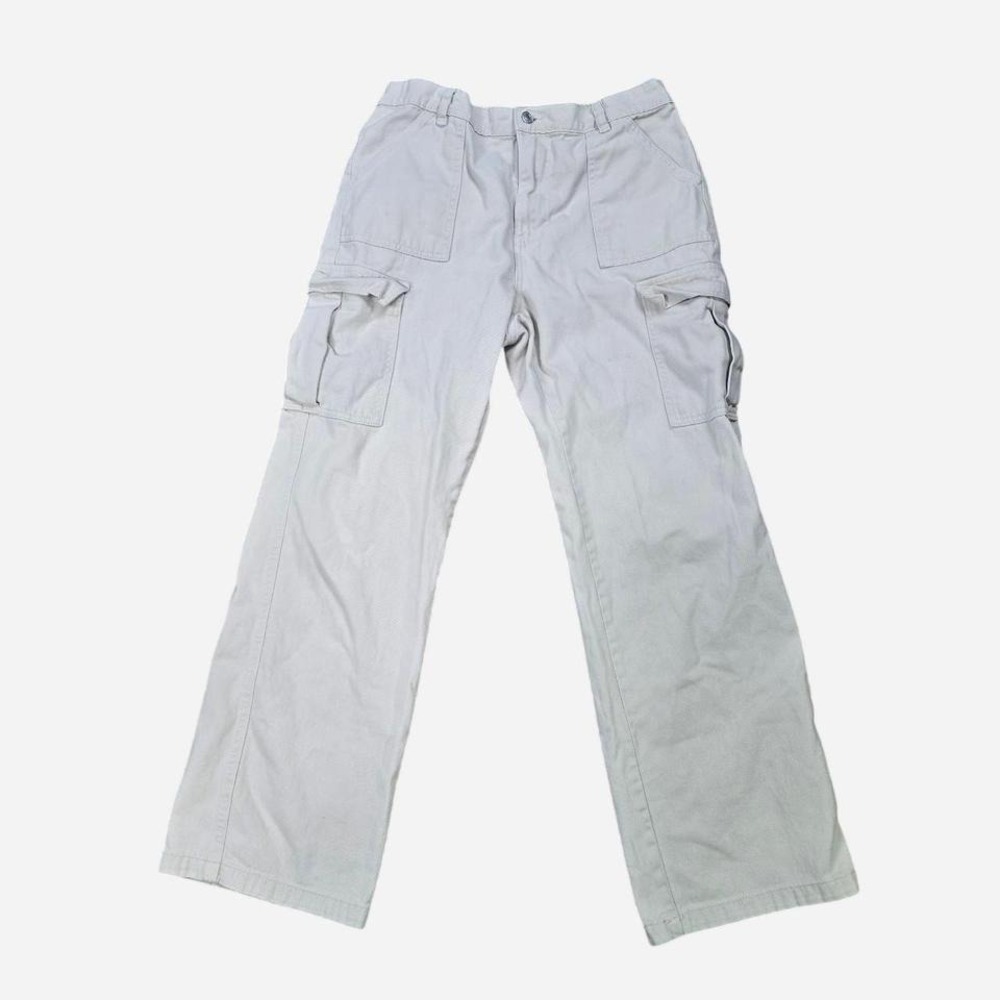 Refuge Cargo Pants Size Large | Light Gray Utility Cargo Trousers‎
